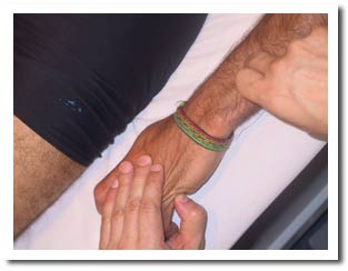 Presion sobre mano