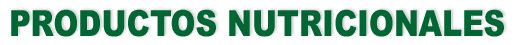 PRODUCTOS NUTRICIONALES