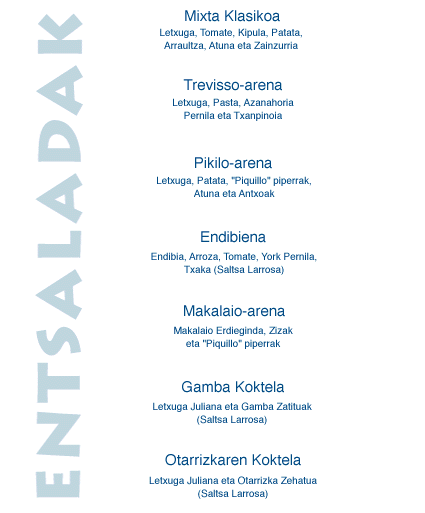 Café Bilbao: Entsaladak