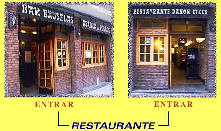Bienvenidos al Restaurante Danon Etxea y al Bar Bruselas