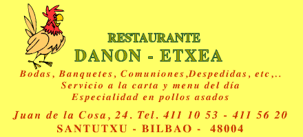 Bienvenidos al Restaurante Danon Etxea