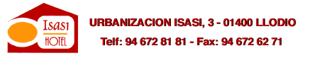 Hotel Isasi: Urbanizacion Isasi, 3. Tel: 94 672 81 81