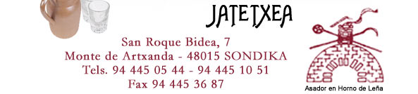 Restaurante ISIDRO Jatetxea -San Roque Bidea, 7 - Monte de Artxanda - 94 445 05 44