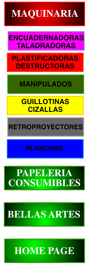 Menú de Penter Comercial