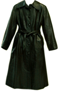 gabardina cuero
