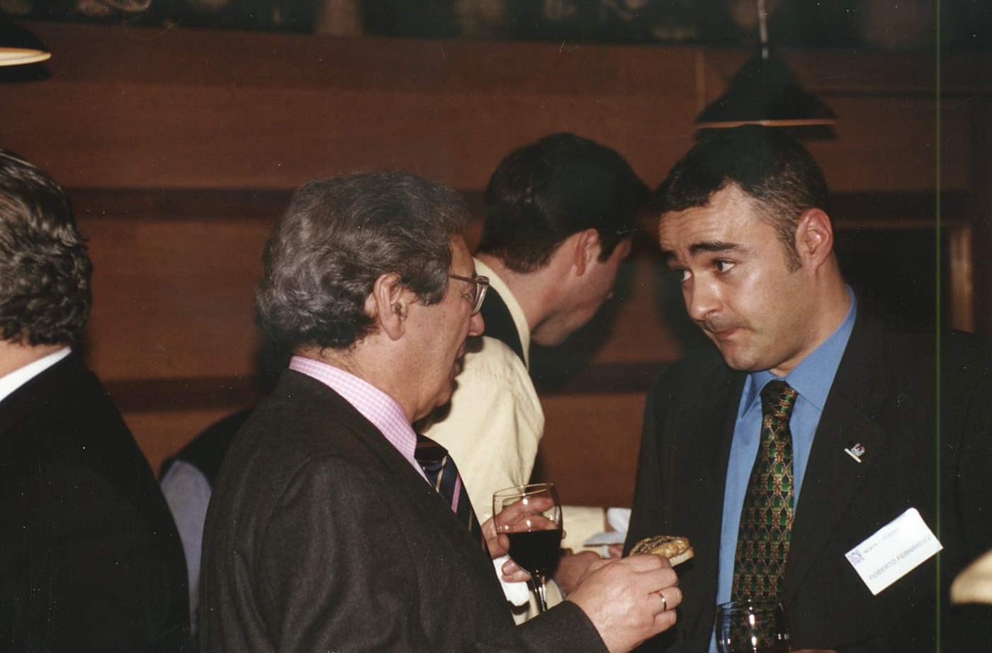 Emilio Baqué y Roberto Fernández en la entrega de premios