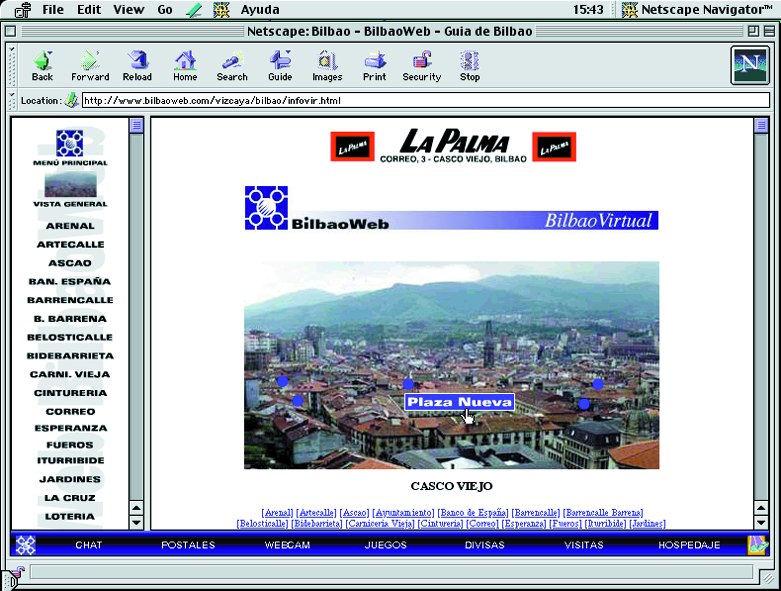 Pantalla original de la visita virtual