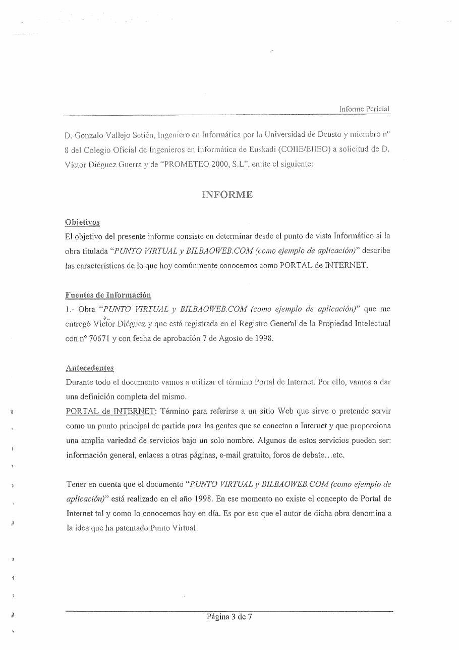 Informe pericial del Portal de Internet (2002), página 4