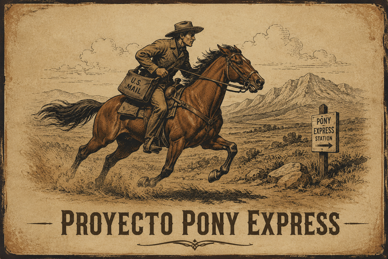 Portada del Proyecto Pony Express, el sistema para acabar con el spam del correo que Bittor desarrolló hacia 2010. Buscó