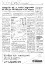 El Correo: pérdidas de Terra 1999
