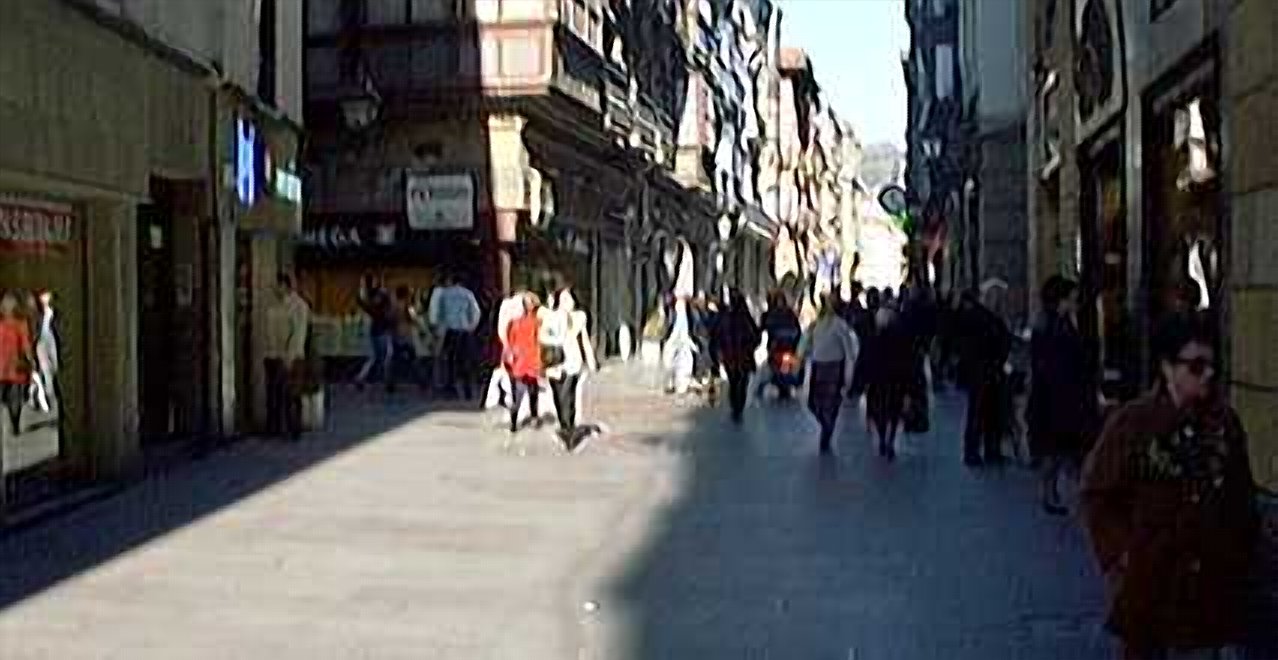 Bidebbarrieta hacia Arenal cruce Perro y Loteria
