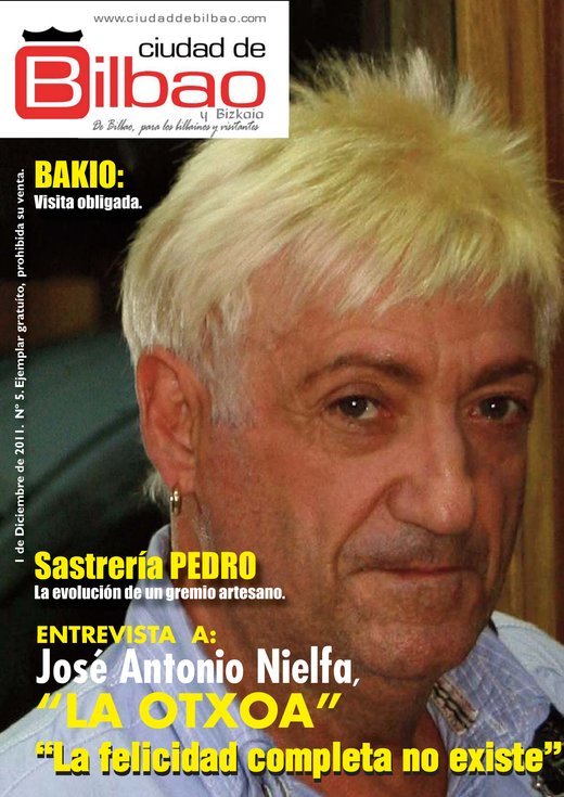 Portada del nº 5 de Ciudad de Bilbao y Bizkaia, 1 de diciembre de 2011.