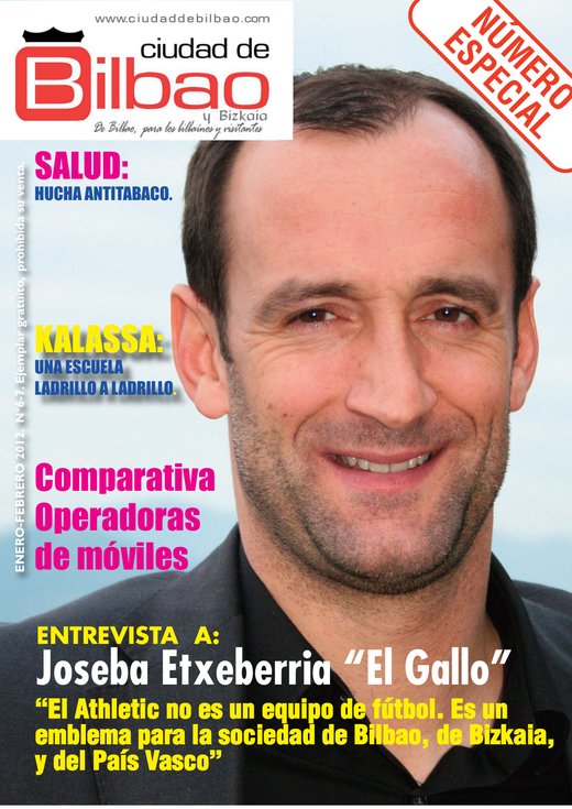 Portada del nº 6-7 de Ciudad de Bilbao y Bizkaia, enero-febrero de 2012.