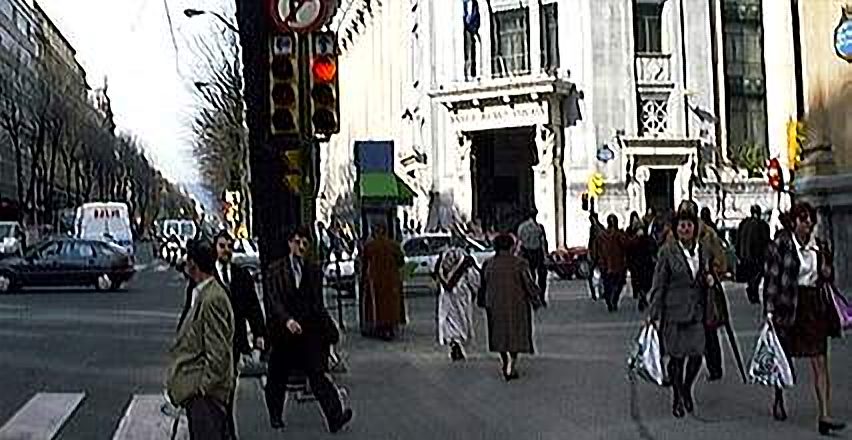 Gran Vía: Cruce con Mazarredo a Moyúa
