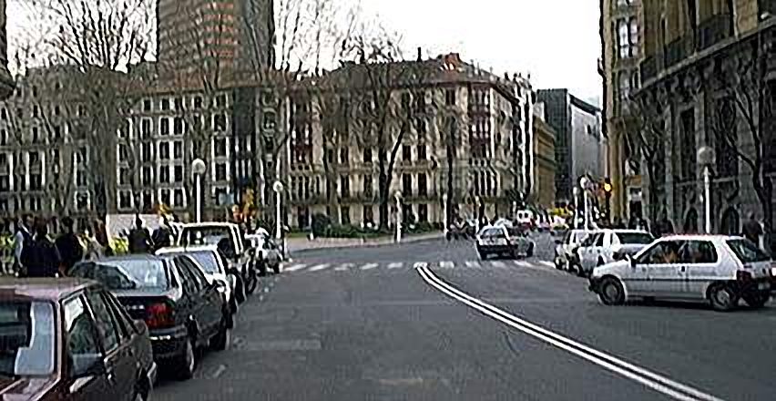 Mazarredo a Gran Vía antes de Ibañez