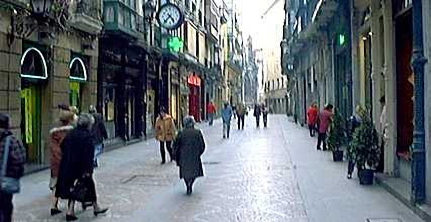 Bidebarrieta desde la mitad hacia Santiago
