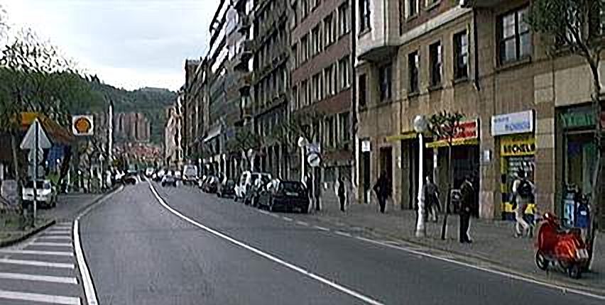 Alameda Mazarredo a Albia antes de gaso