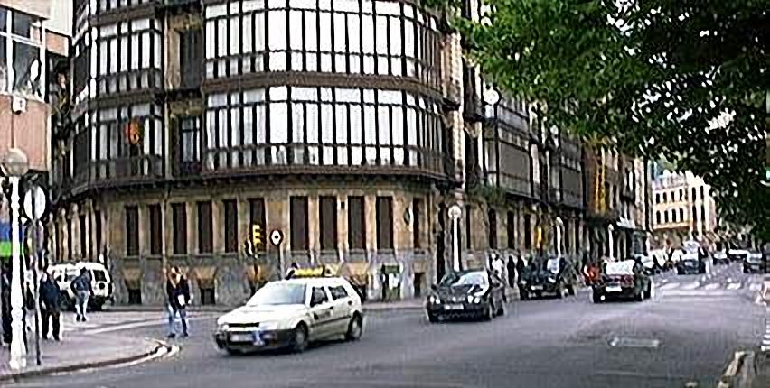 Alameda Mazarredo a Gug. antes de C. Echeva