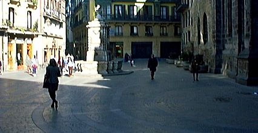 Plaza Santiago desde Bidebarrieta
